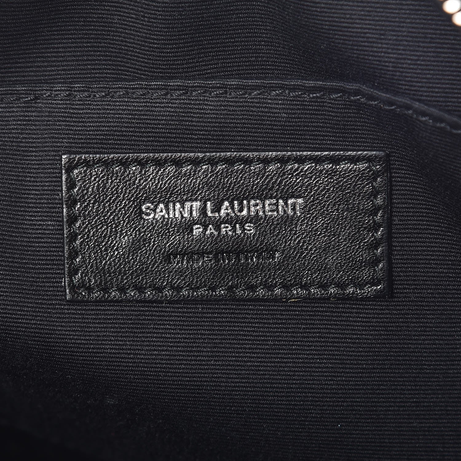 Saint Laurent Lambskin Monogram Small Lou Camera Bag Black 6 of 7