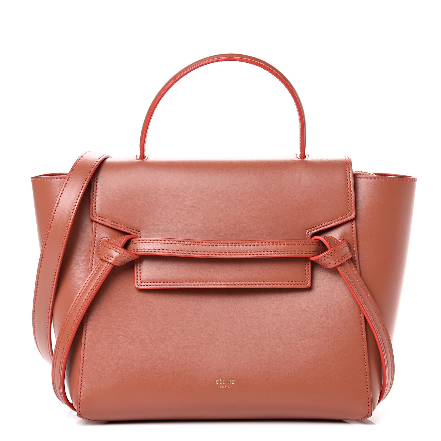 Smooth Calfskin Mini Belt Bag Terracotta
