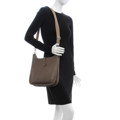 Hermes Taurillon Clemence Evelyne III PM Etoupe 2 of 7