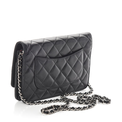 Chanel Caviar Quilted Wallet On Chain WOC Black 3 of 11