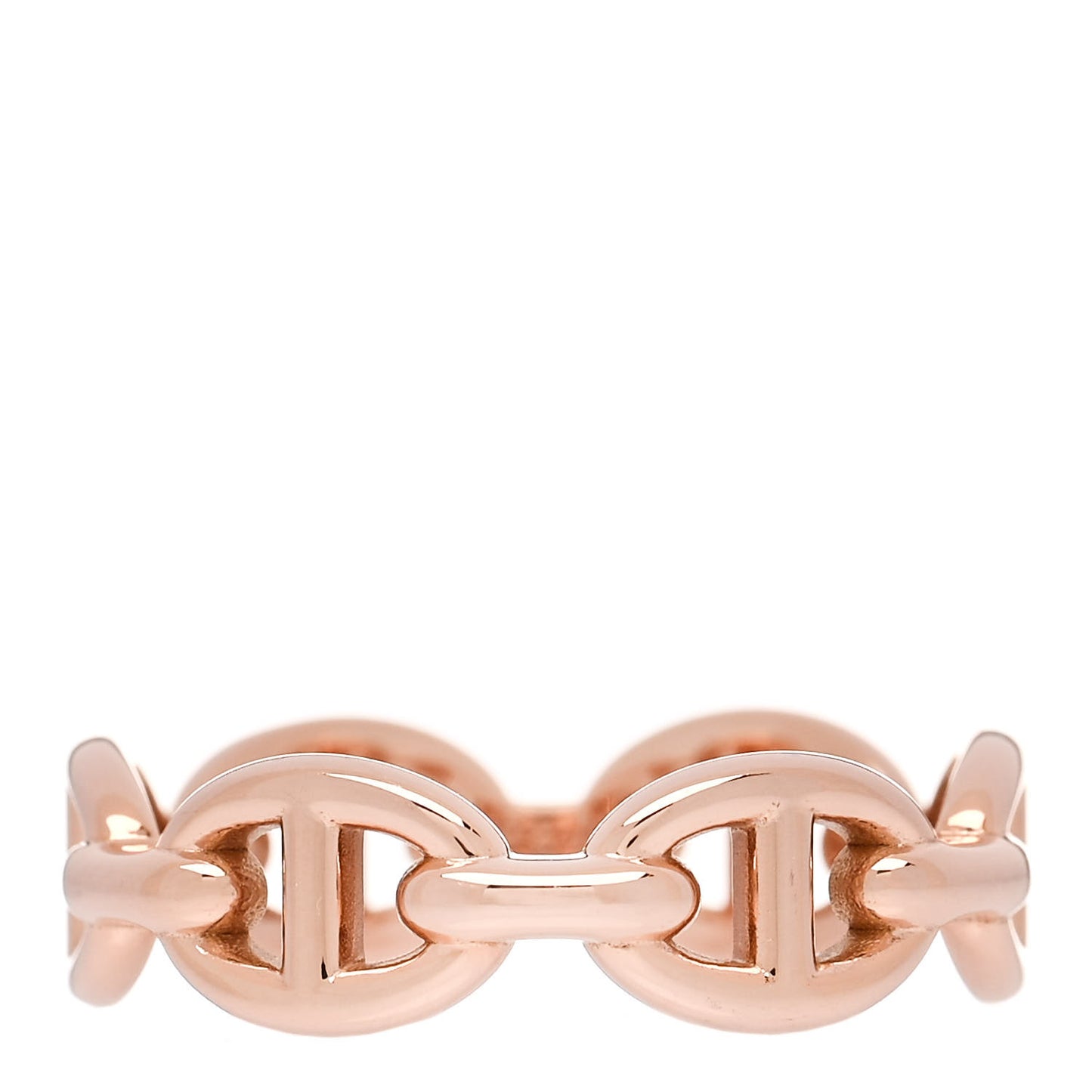18K Rose Gold PM Chaine D'Ancre Enchainee Ring 52 6