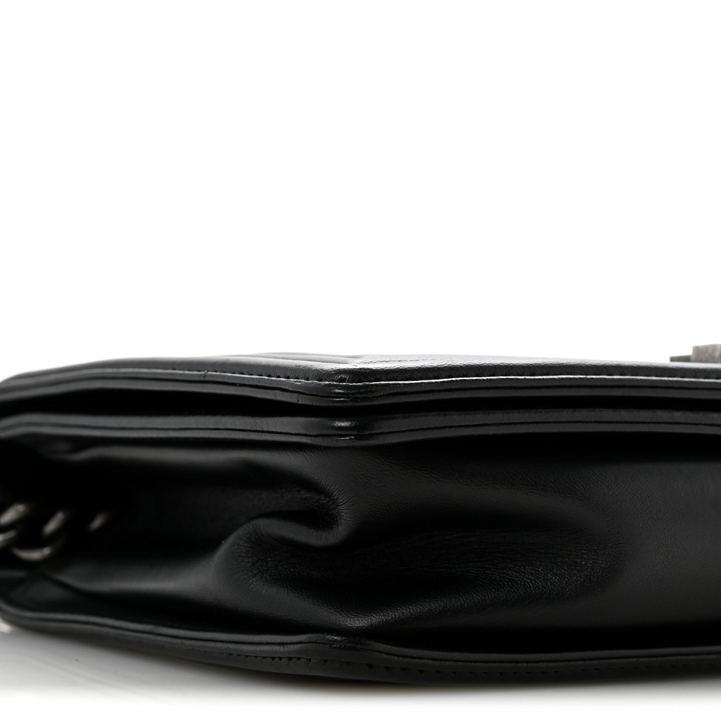 Lambskin Quilted New Medium Boy Flap Black