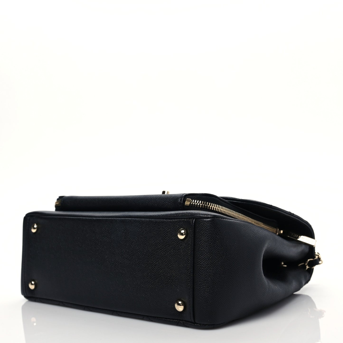 Caviar Quilted Large Business Affinity Flap Black