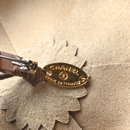 Chanel Calfskin Camellia Brooch White 4 of 4