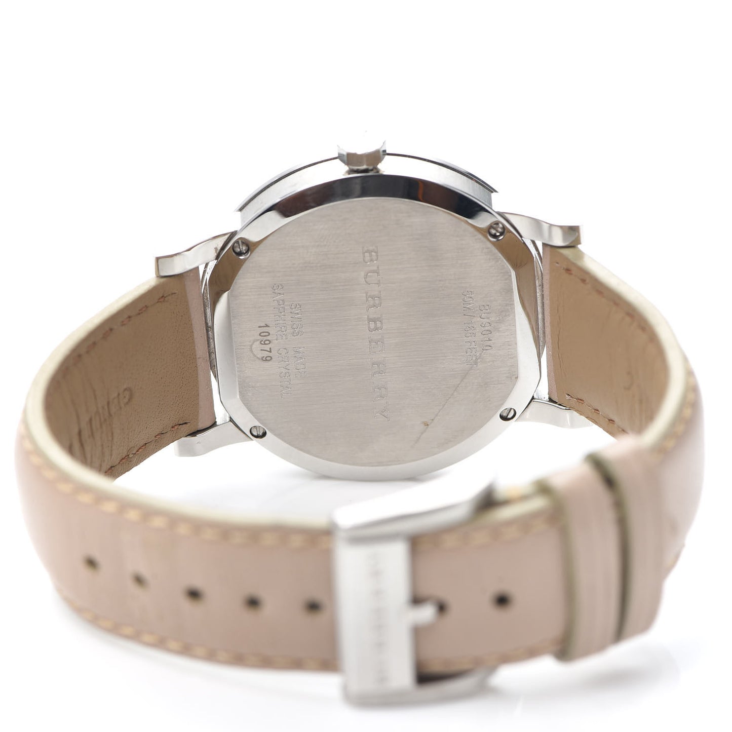 Stainless Steel Calfskin 38mm The City Quartz Watch Beige BU9010