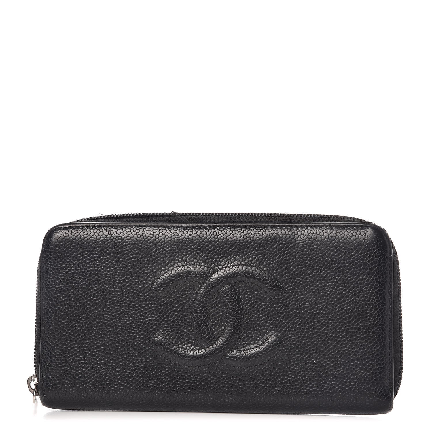 Chanel Caviar Timeless CC Zip Around Wallet Black 1 of 16