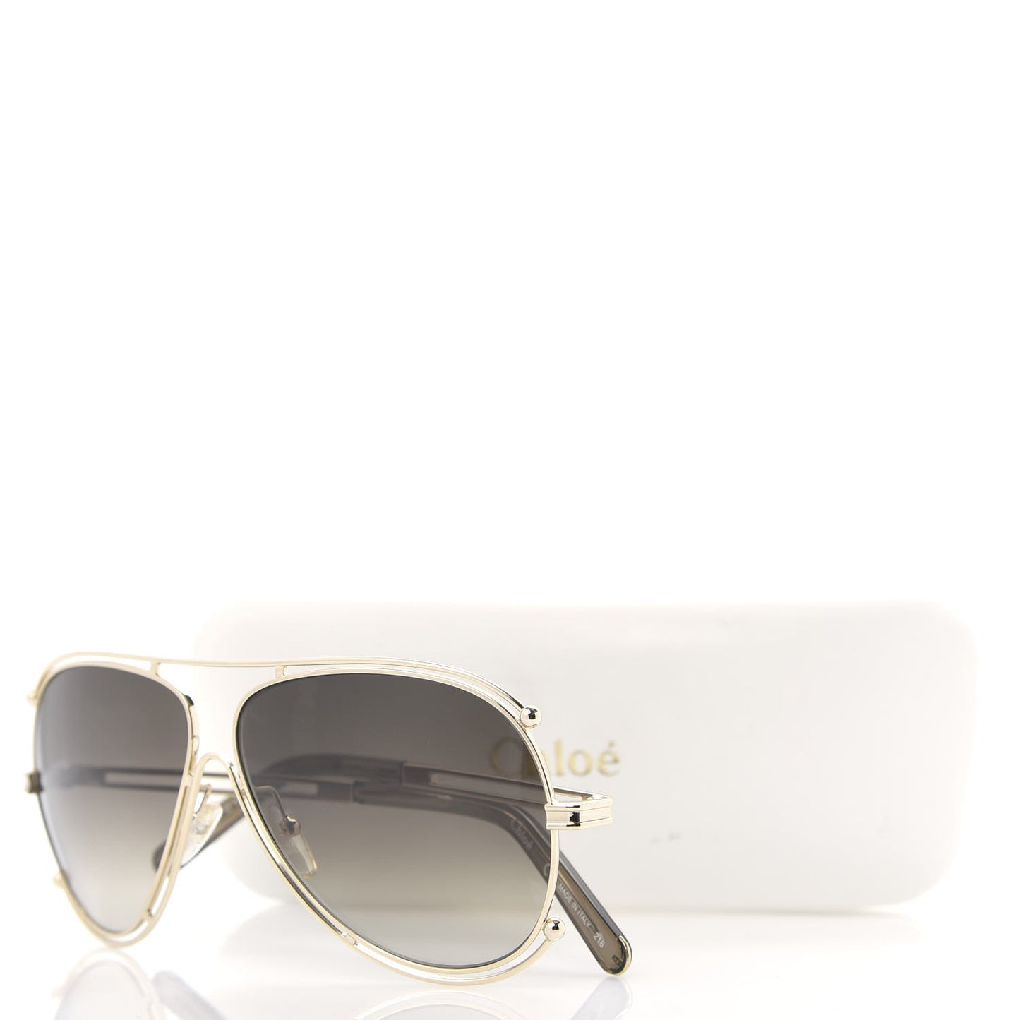 Metal Aviator Sunglasses CE121S Gold
