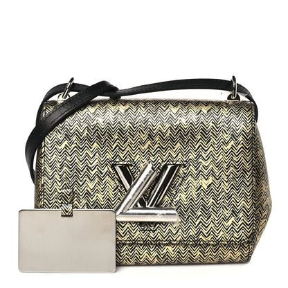 Louis Vuitton Epi Chevron Printed Twist Shoulder Bag PM Gold 1 of 8