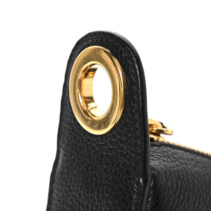 Prada Vitello Phenix Small Zippered Messenger Hobo Black 12 of 12