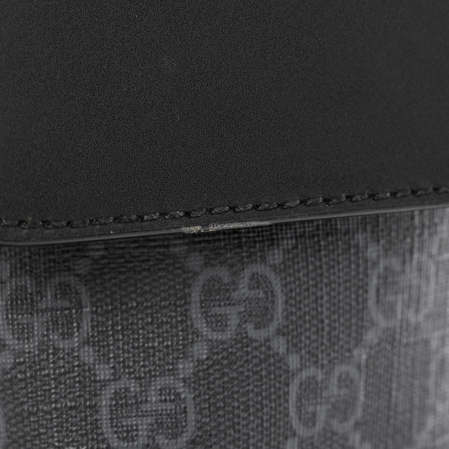 Gucci Soft GG Supreme Monogram Calfskin Web Double Buckle Backpack Black 12 of 12