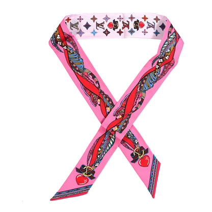 Louis Vuitton Silk Monogram Romance BB Bandeau Rose 1 of 4