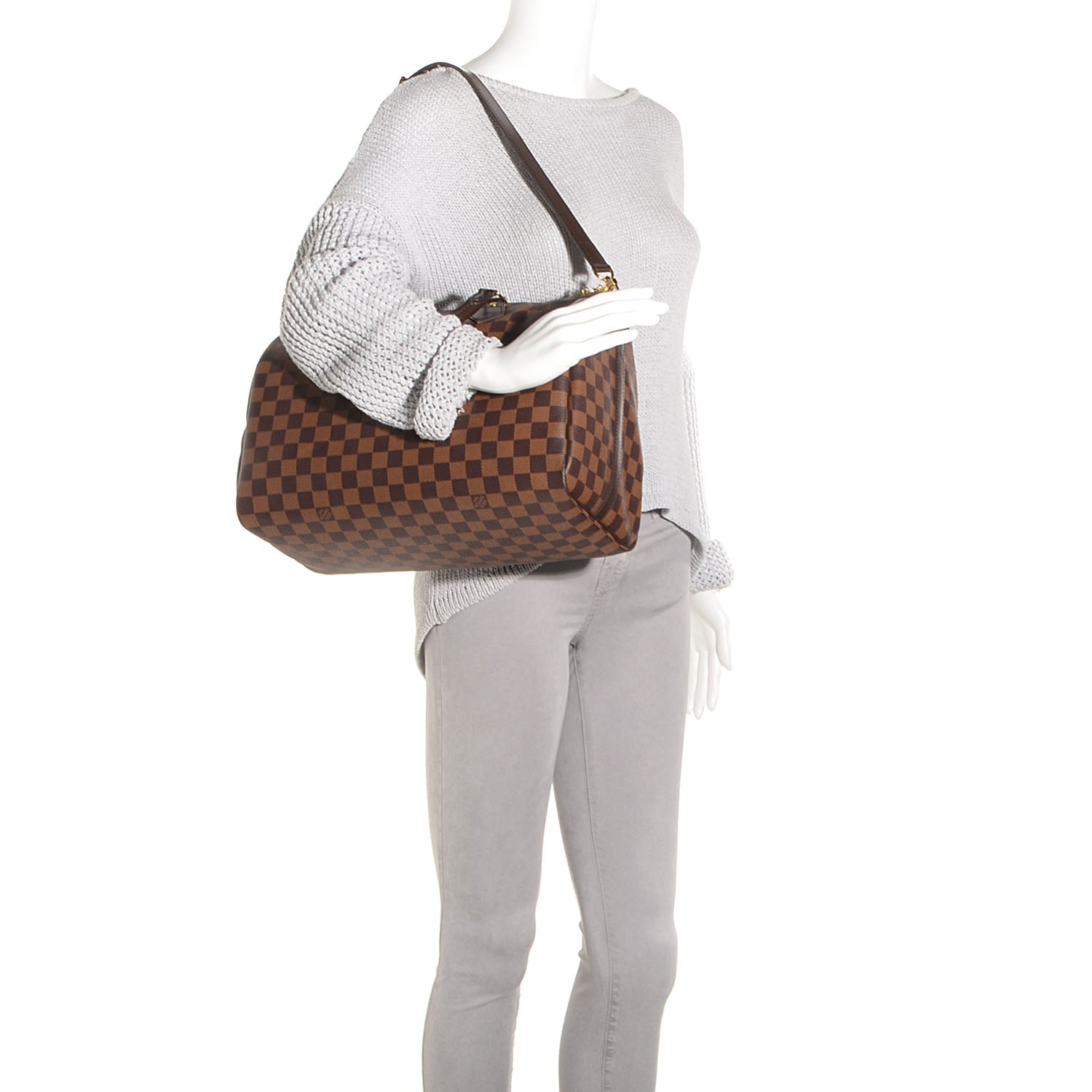 Louis Vuitton Damier Ebene Speedy Bandouliere 35 2 of 8