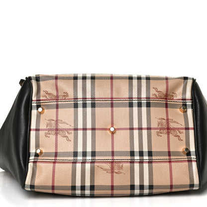 Burberry Haymarket Check Small Canterbury Tote Chocolate 15 of 18