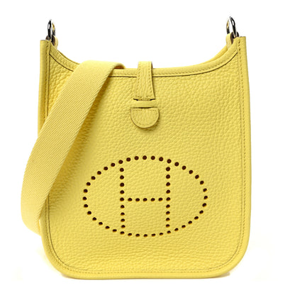 Hermes Taurillon Clemence Evelyne TPM Limoncello 1 of 9