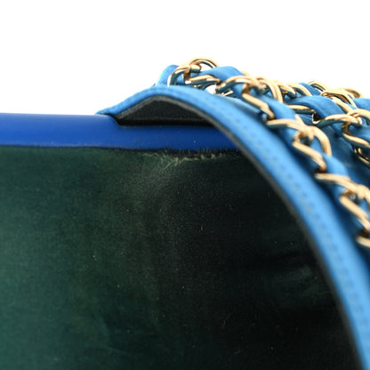 Chanel Canvas Chain Flat Sandals 40 Bright Blue 14 of 16