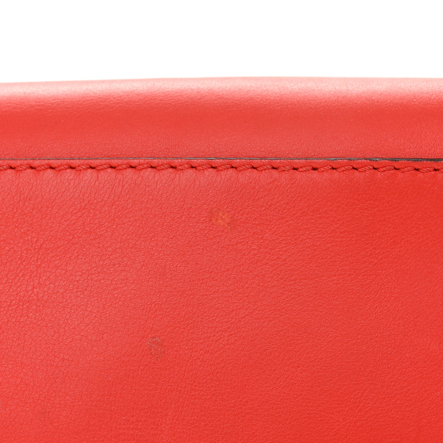 Valentino Garavani Vitello Small Rockstud Double Handle Tote Deep Orange 12 of 13