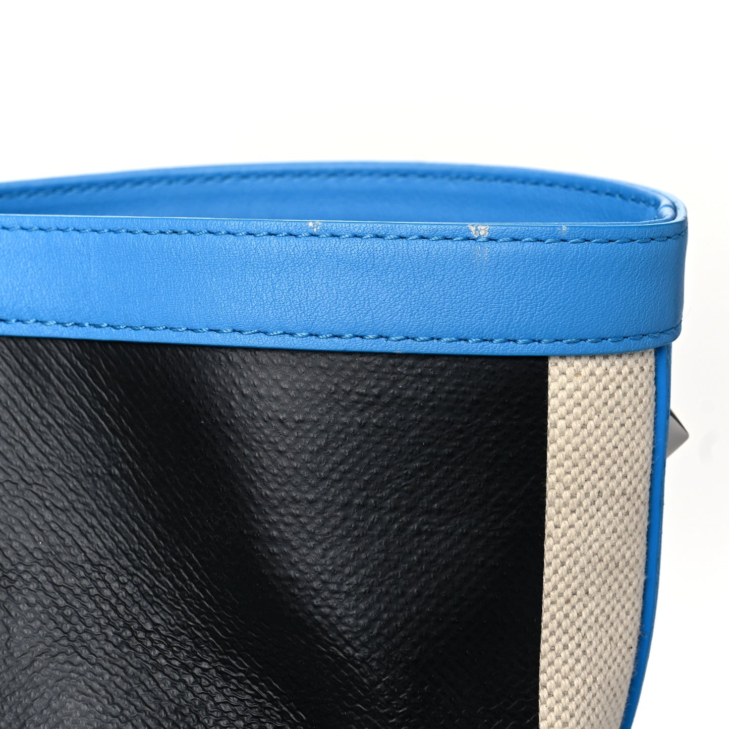 Canvas Stripe Ilse Medium Shopper Tote Blue Cobalt