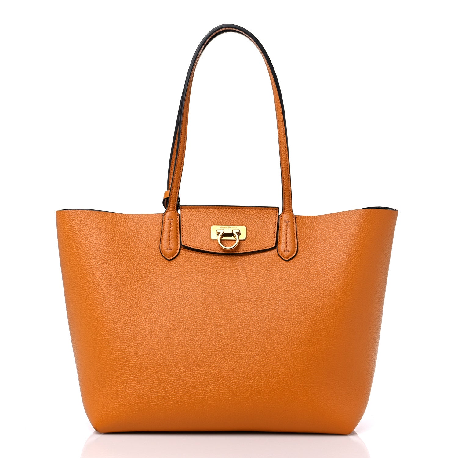 Salvatore Ferragamo Calfskin Travel Tote Olivello 3 of 12