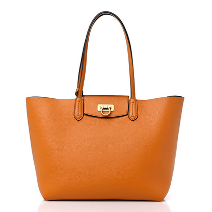 Salvatore Ferragamo Calfskin Travel Tote Olivello 3 of 12