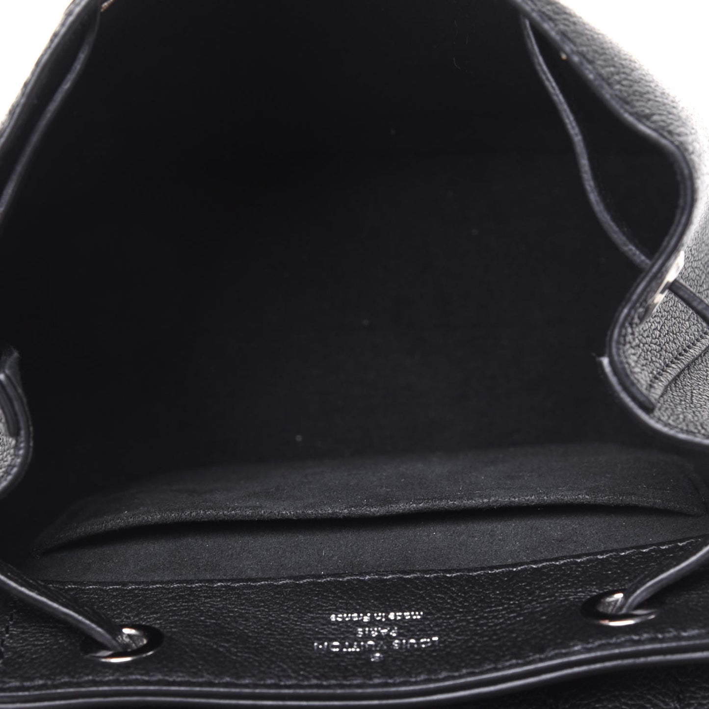 Calfskin Lockme Mini Backpack Black