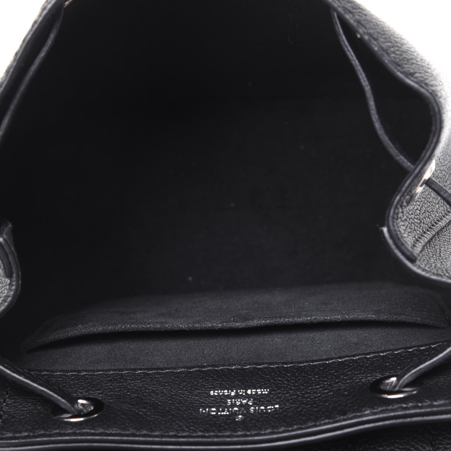 Louis Vuitton Calfskin Lockme Mini Backpack Black 5 of 14