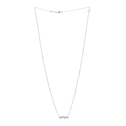 Suzanne Kalan 18K White Gold Diamond Classic Fireworks Bar Necklace 2 of 3