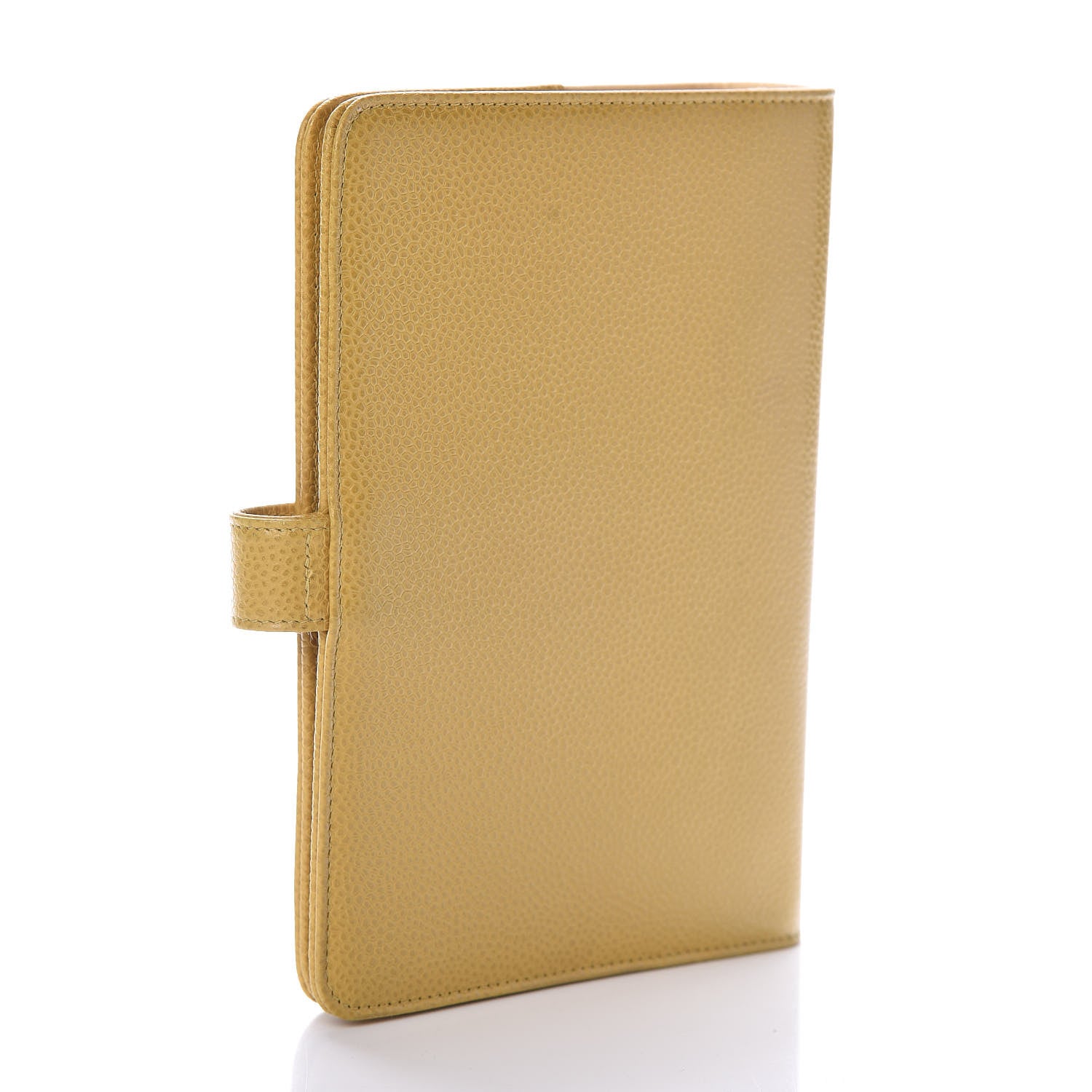 Chanel Caviar Timeless CC Ring Agenda Planner Yellow 3 of 8