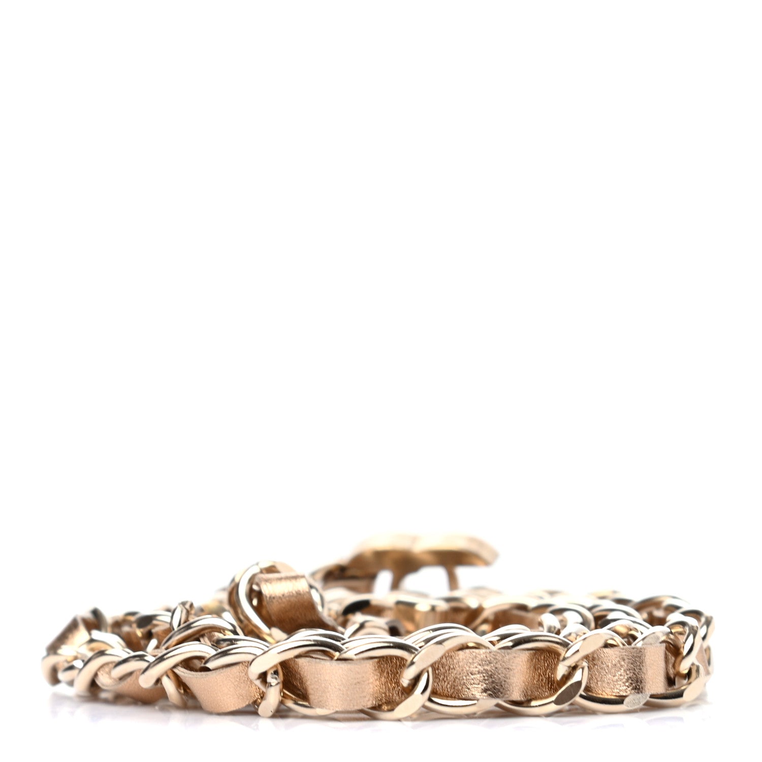 Chanel Metallic Lambskin CC Turnlock Chain Belt Gold 2 of 3