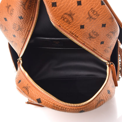 MCM Visetos Medium Side Studs Stark Backpack Cognac 6 of 12