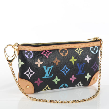Louis Vuitton Monogram Multicolor Pochette Milla MM Black 3 of 7