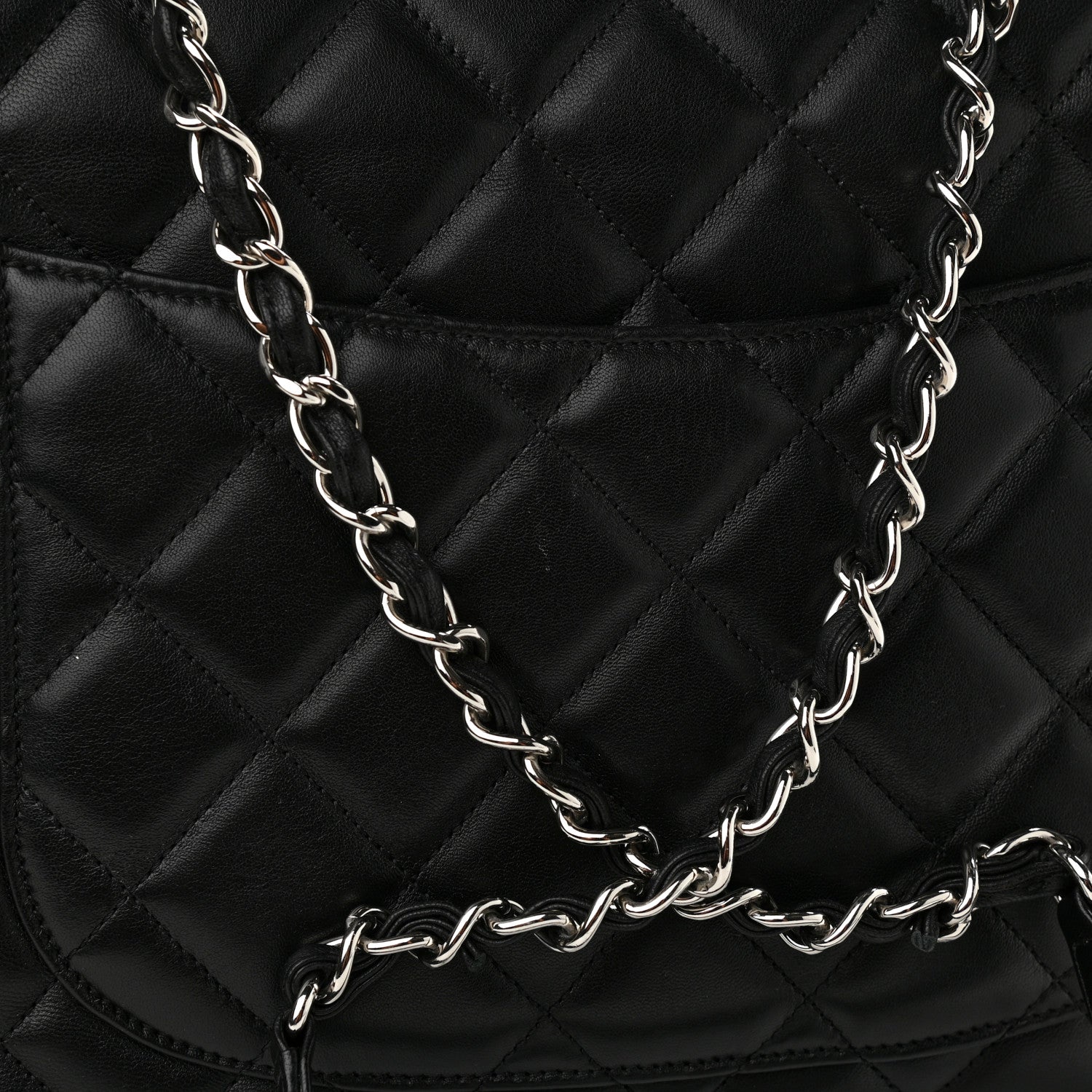 Chanel Lambskin Quilted Large Trendy CC Dual Handle Flap Bag Black 13 of 14