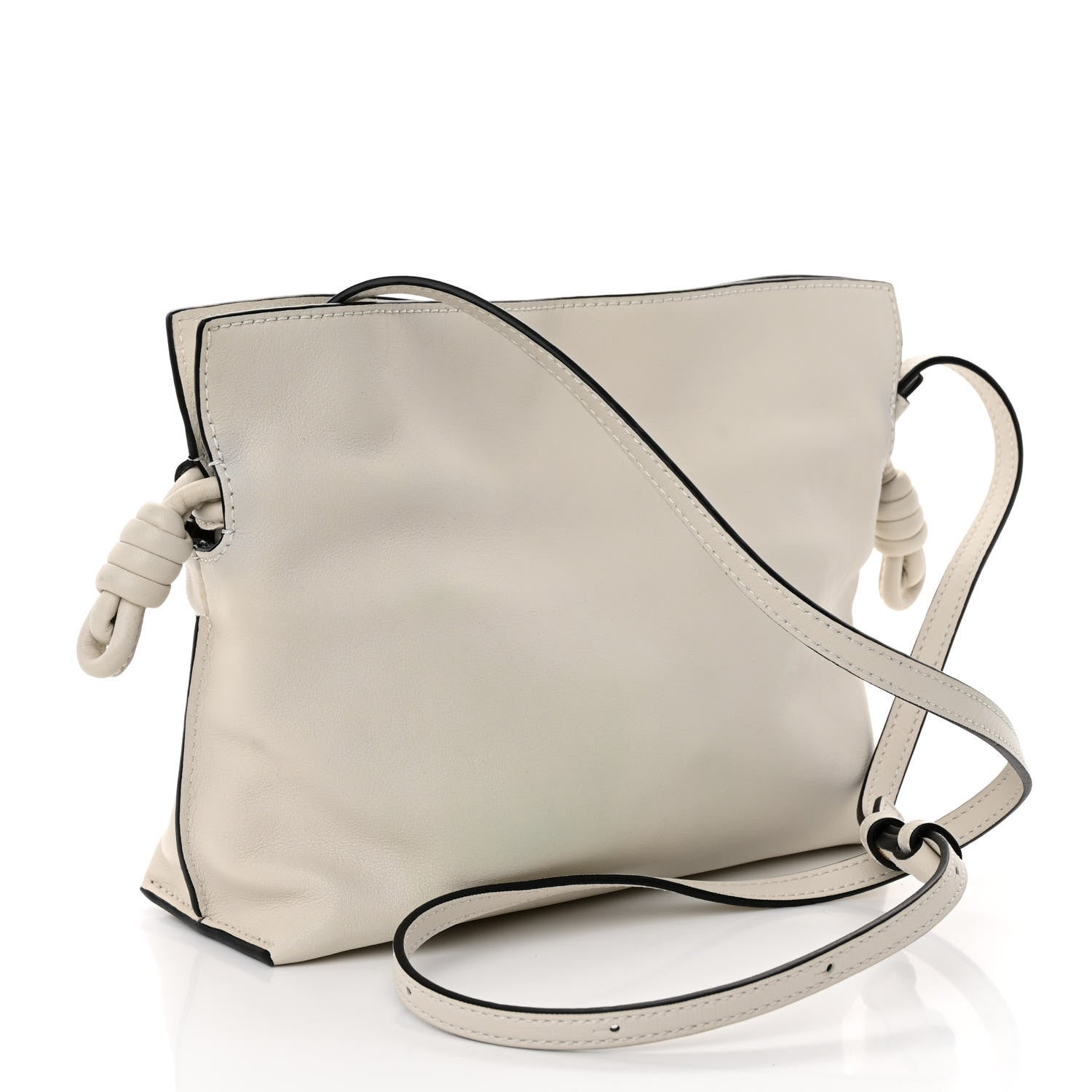 Loewe Calfskin Mini Flamenco Knot Clutch Angora 3 of 9
