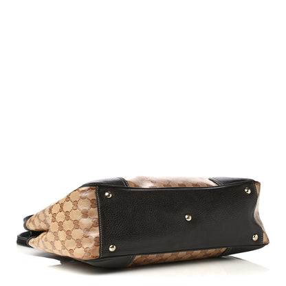 Gucci Crystal Monogram Medium Princy Tote Dark Brown 8 of 9