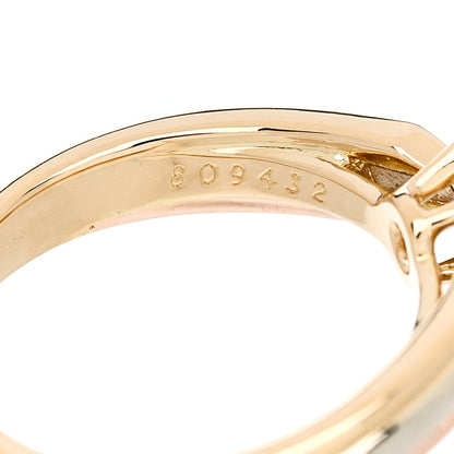 Cartier 18K Pink Yellow White Gold Diamond .36ct Pear Cut Trinity Engagement Ring 5 of 7