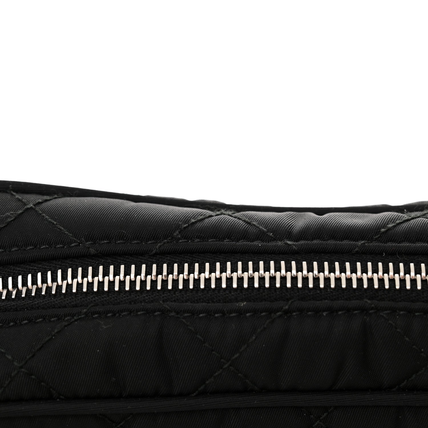 Prada Nylon Tessuto Impuntu Quilted Bandoliera Crossbody Bag Black 12 of 13