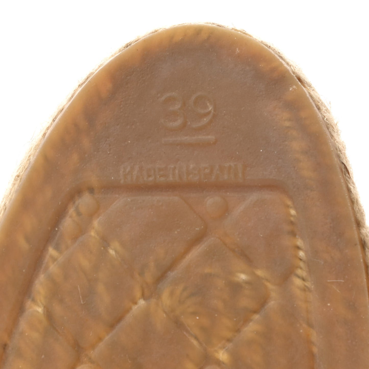 Crackled Calfskin High Top Espadrilles 39 Light Beige Black