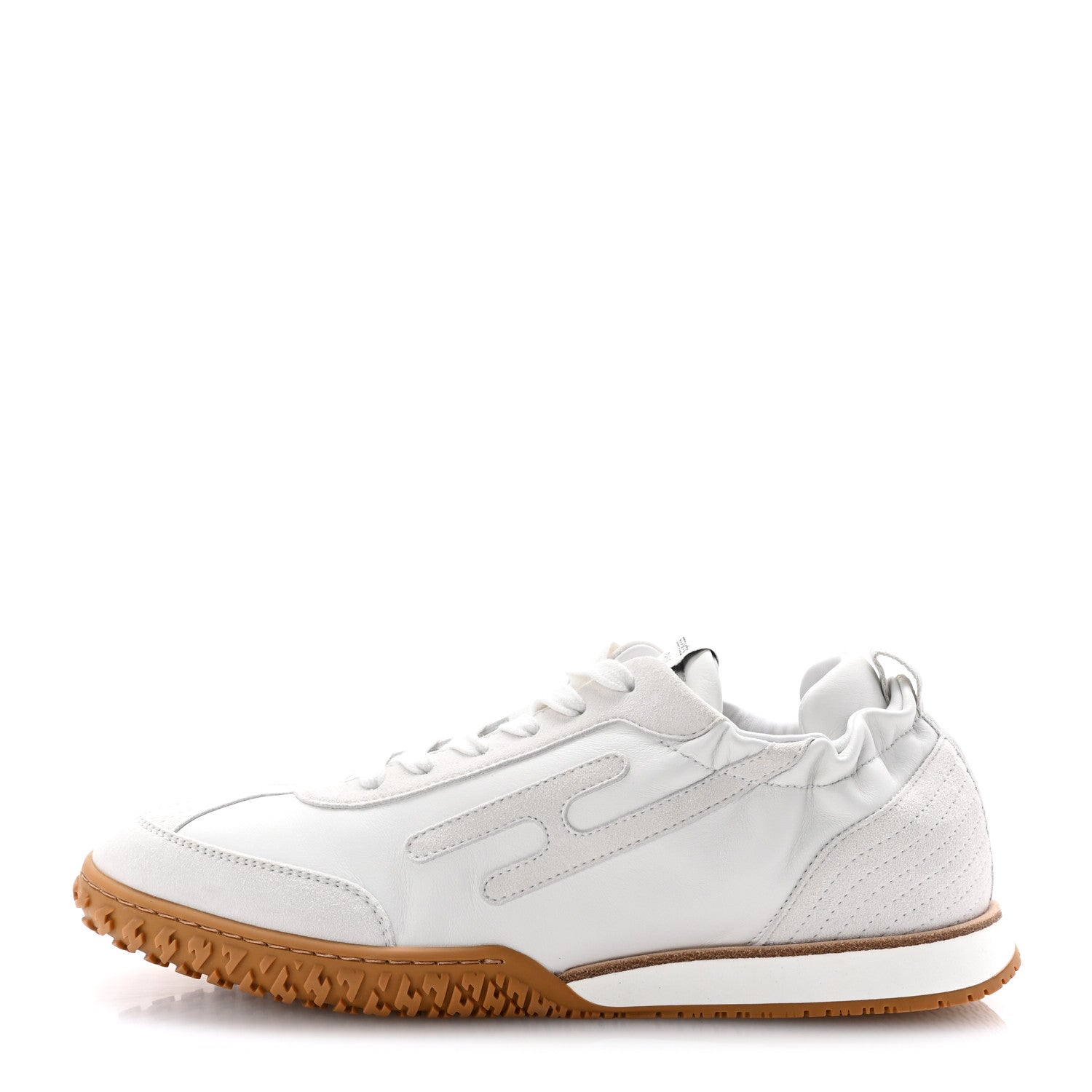 Hermes Nappa Suede Goatskin Jet Sneakers 41.5 White 1 of 10