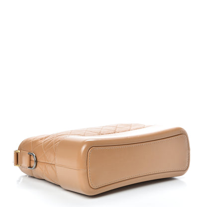 Chanel Aged Calfskin Quilted Medium Gabrielle Hobo Beige 3 of 9