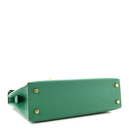 Hermes Epsom Mini Kelly Sellier 20 Vert Vertigo 4 of 10