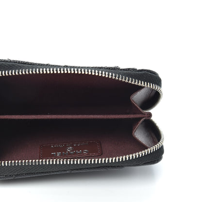 Chanel Caviar Quilted Zip Card Holder Black 8 of 16