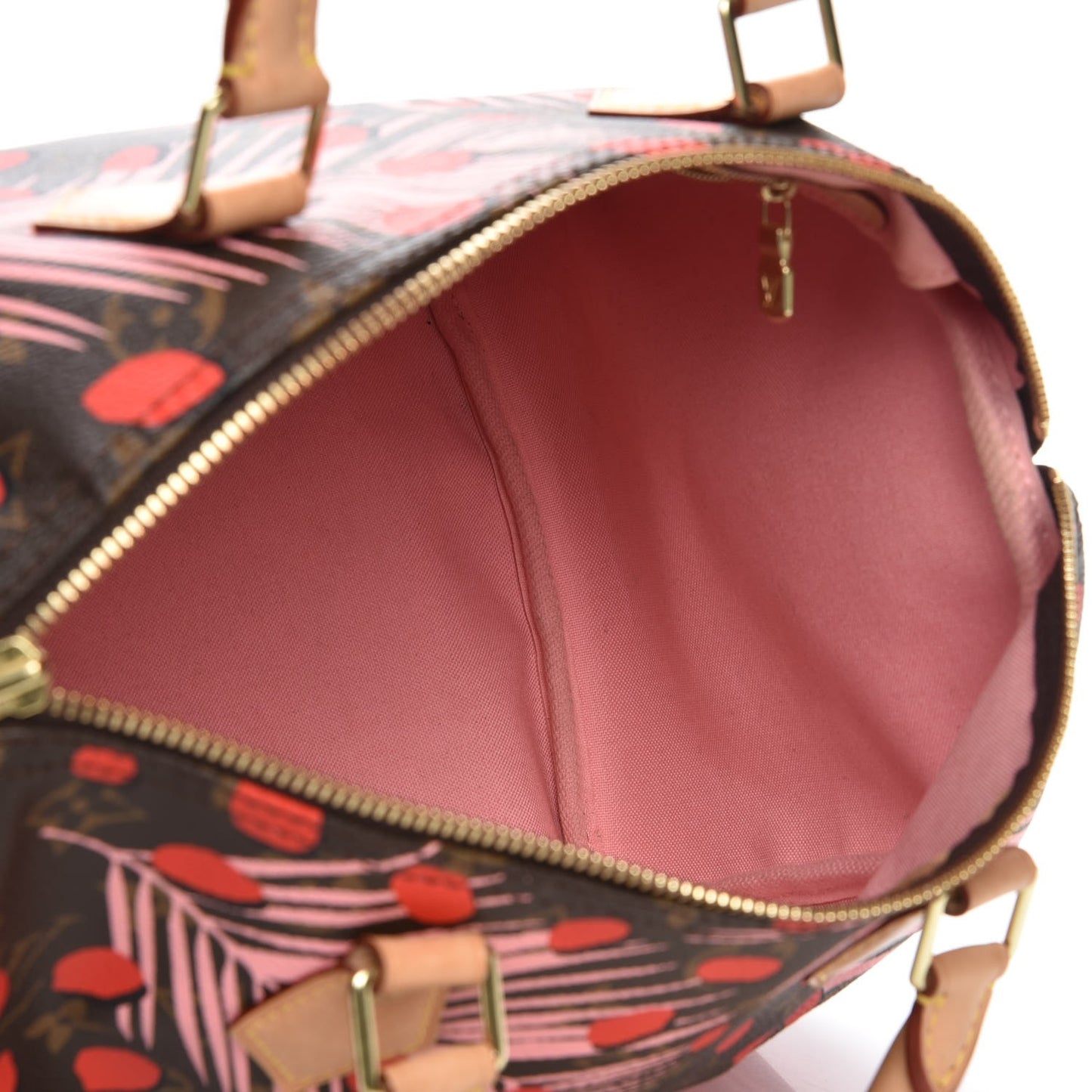 Monogram Jungle Dots Speedy 30 Sugar Pink Poppy