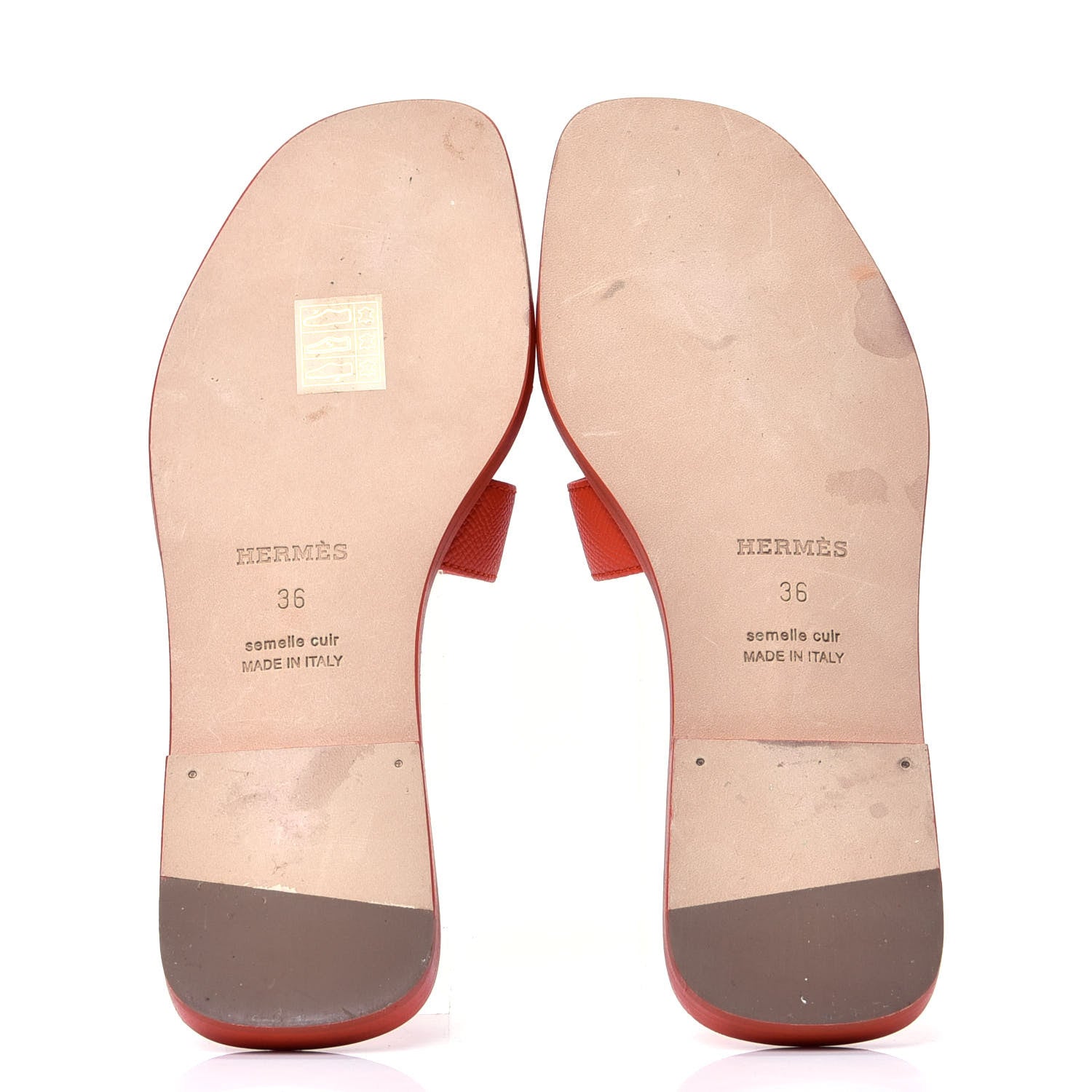 Hermes Epsom Oran Sandals 36 Orange Poppy 7 of 10