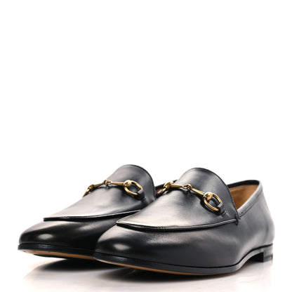 Gucci Calfskin Womens Jordaan Loafers 39.5 Black 3 of 8