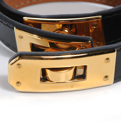 Hermes Chamonix Kelly Double Tour Bracelet XS Black 4 of 8
