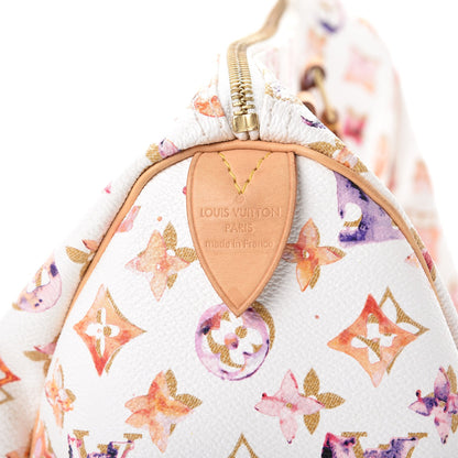 Louis Vuitton Watercolor Aquarelle Speedy 35 White 6 of 13
