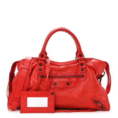 Balenciaga Agneau Classic Hardware City Vermillion 1 of 23