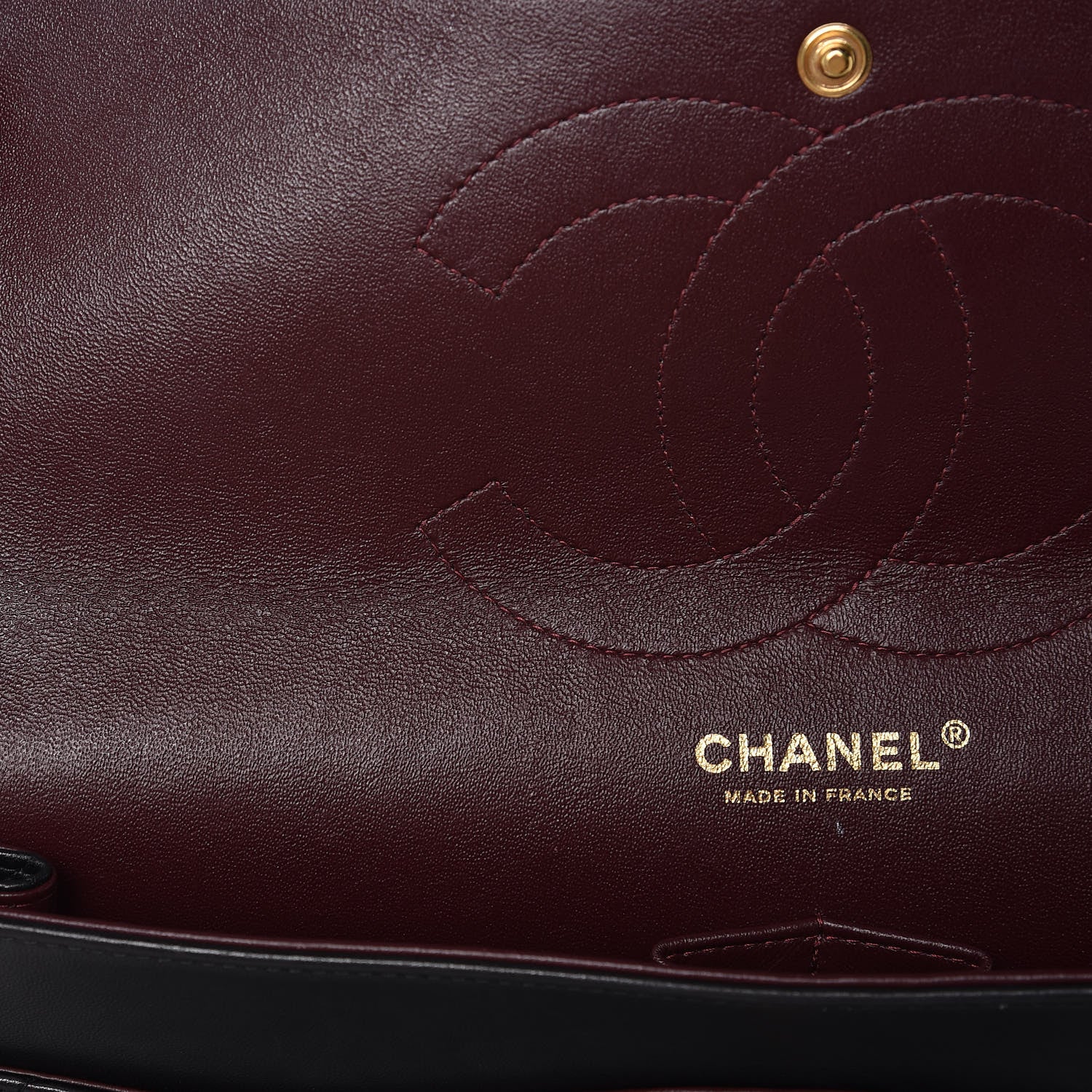Chanel Lambskin Quilted Jumbo Double Flap Black 8 of 21