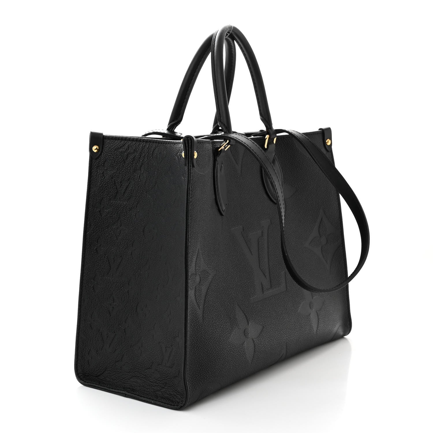 Louis Vuitton Empreinte Monogram Giant OnTheGo MM Black 3 of 9