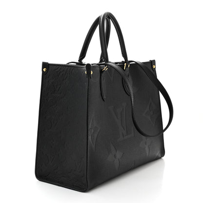 Louis Vuitton Empreinte Monogram Giant OnTheGo MM Black 3 of 9