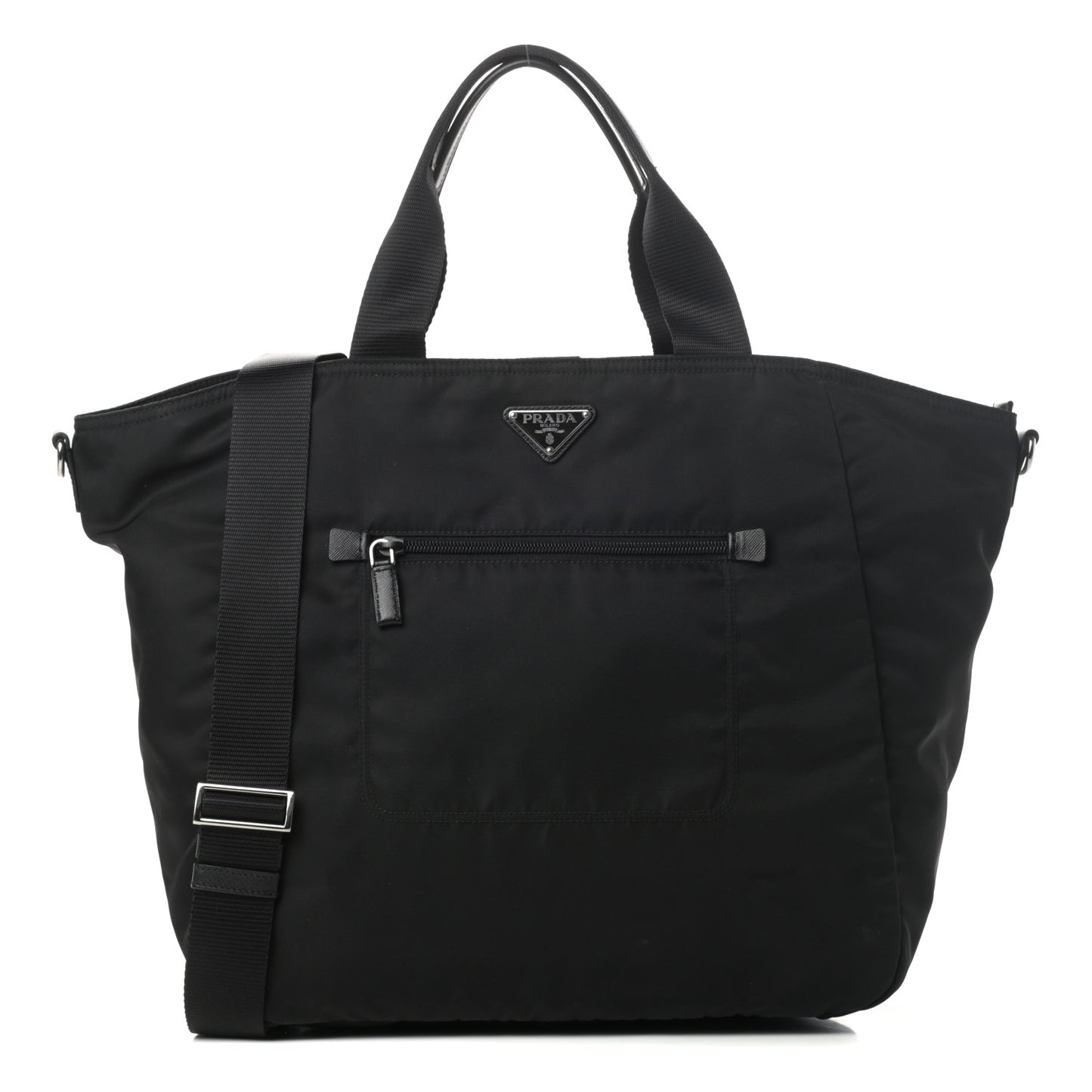 Tessuto Nylon Shopping Tote Black